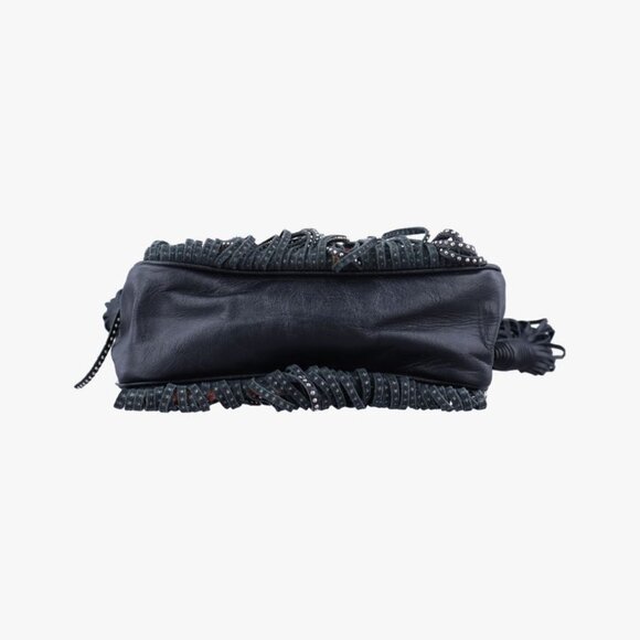 Saint Laurent Yves Helena Fringe Bucket Multicolor Canvas Shoulder Bag - Picture 3 of 10